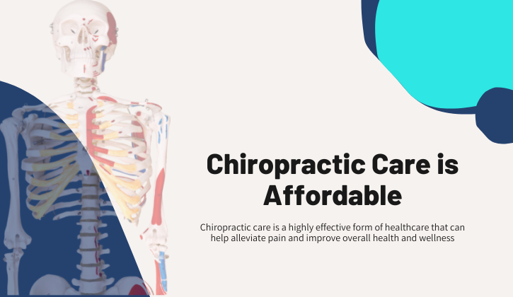 Chiropractic Care is Affordable